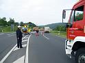 Schwerer Unfall mit Reisebus Lohmar Donrather Dreieck P111